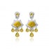 Beautifully Crafted Diamond Pendant Set with Matching Earrings in 18k gold with Certified Diamonds - LPT2070P, LPT2070EP